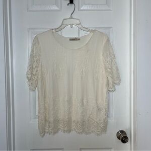 Chance or Fate Cream Lace Blouse
